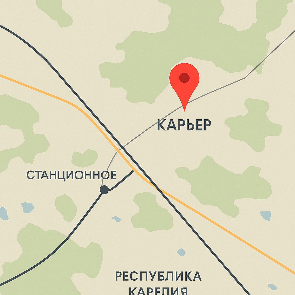 Карта месторождения Базальт «Станционное»